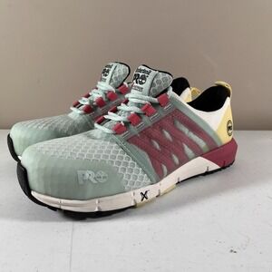 Timberland Pro Radius Womens Size 8.5 M Pink Composite Toe Work Shoes Sneakers
